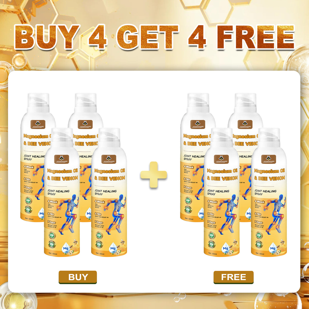 30upsell💧🐝ADNOON™ Magnesium Oil & Bee Venom Joint Healing Spray👨‍⚕️