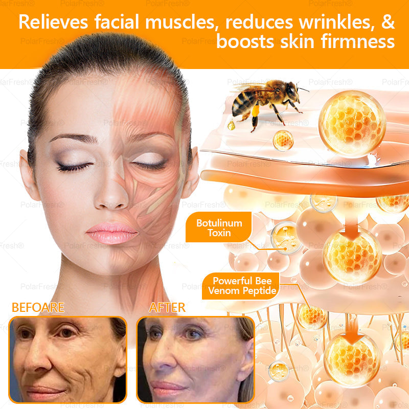 🗽Made & Shipped from USA | Clinically Proven: PolarFresh® Bee Venom Comprehensive Cream with bee venom peptides, botulinum toxin, hyaluronic acid, and collagen💧. Targets wrinkles, fine lines, sagging, stretch marks, dark spots and more