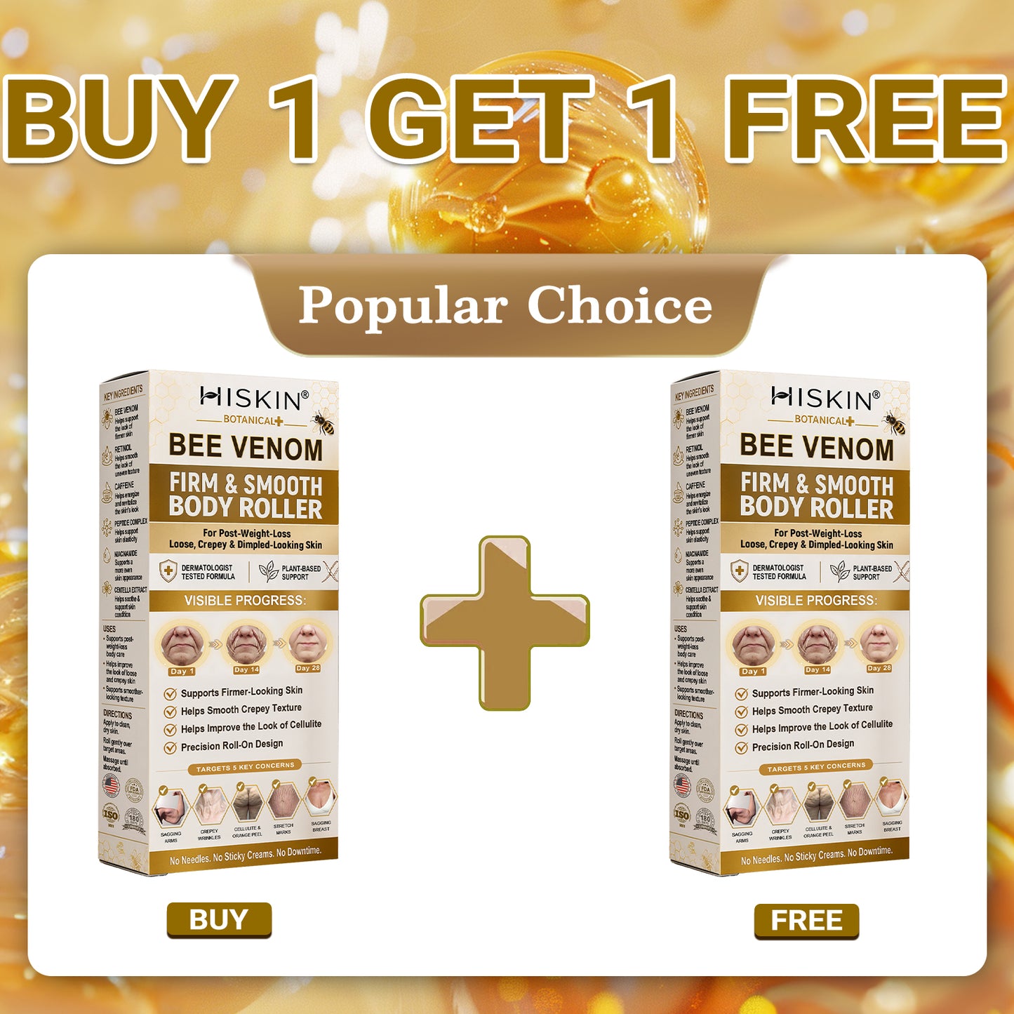𝐇𝐈𝐒𝐊𝐈𝐍® BEE VENOM BIO-REVIVE BODY ROLLER
