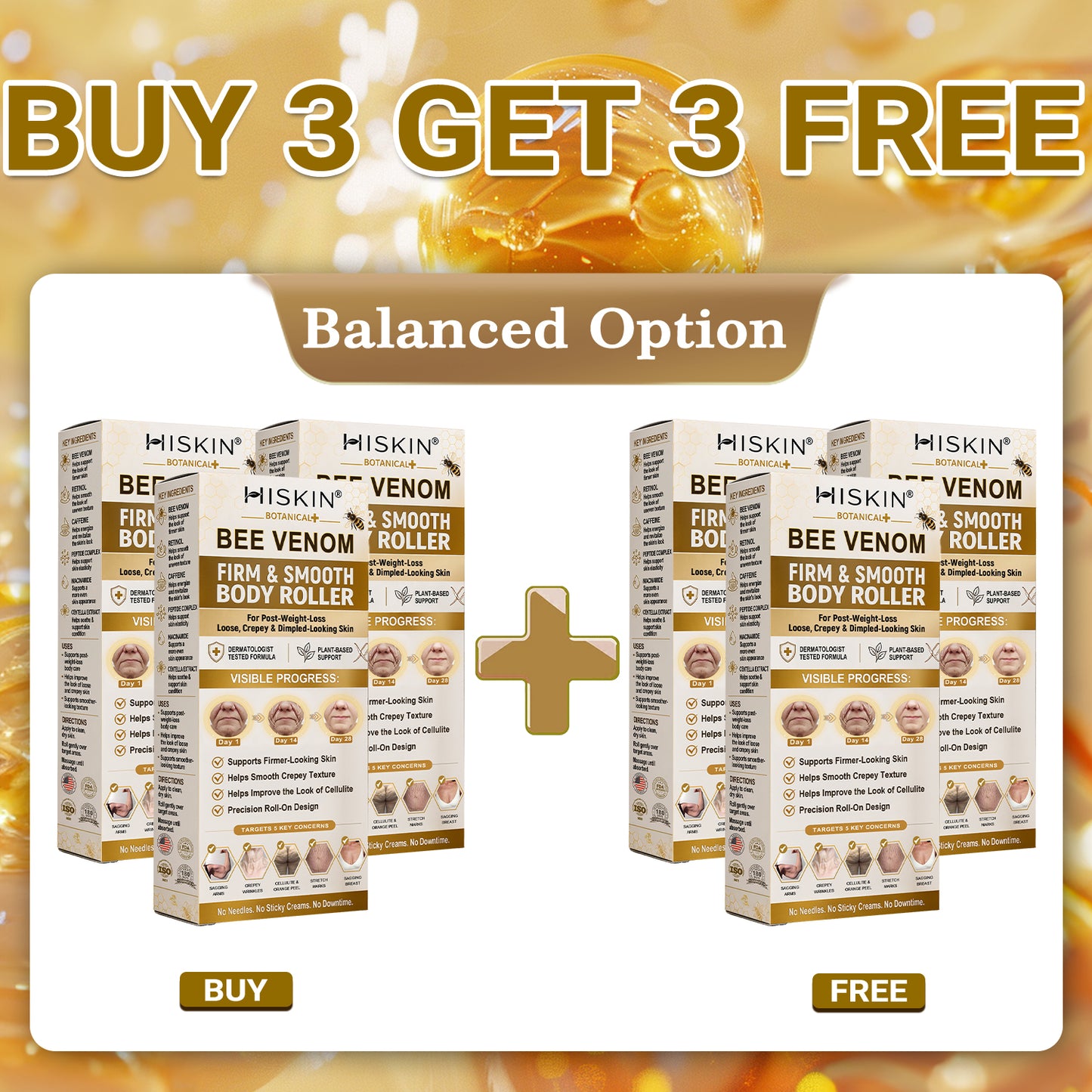 𝐇𝐈𝐒𝐊𝐈𝐍® BEE VENOM BIO-REVIVE BODY ROLLER